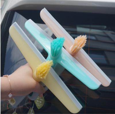 China Viable single-sided glass plastic household floor scraper hotel window cleaner scraper window cleaning squeegee for sale