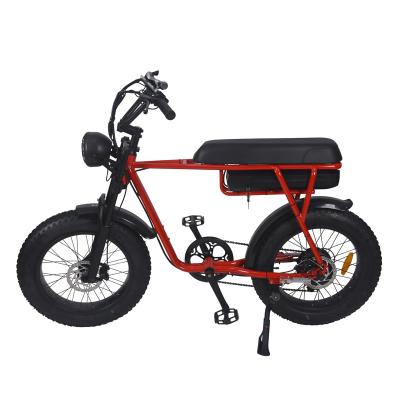 China USA style retro vintage aluminum alloy supplier fat tire high power gold cruiser bicycle electric bike ebike for sale