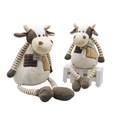 China Free Sample Soft Plush Toy Milk Cow Baby Toys With Long Legs for sale