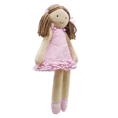 China Custom 13 Inch Doll Girl Doll Plush Stuffed Dolls With Dress for sale