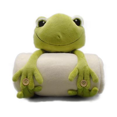 China New Style Soft Plush Flannel Animal Baby Frog Wrap Covering For Kids for sale