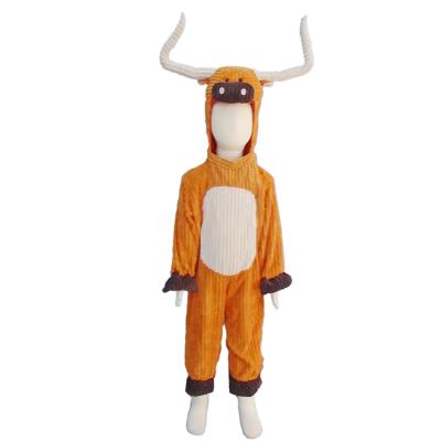 China Polyester Children Anime Cosplay Cow Costume For Kids Costume Animal Pajamas Kids Performance Wear for sale