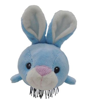 China Wholesale Foldable Long Ears Stuffed Rabbit Comb Toy for sale