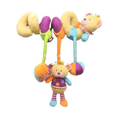 China Plush EN-71 and ASTM Test Passed Baby Gift Baby Toy Bear Plush Super Soft Safe Spiral for sale