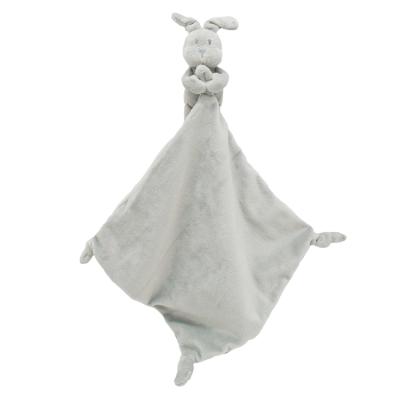 China Lovely Safety Blanket Flame Retardant Natural Baby Handkerchief Baby Rabbit Color Animal Toys for sale