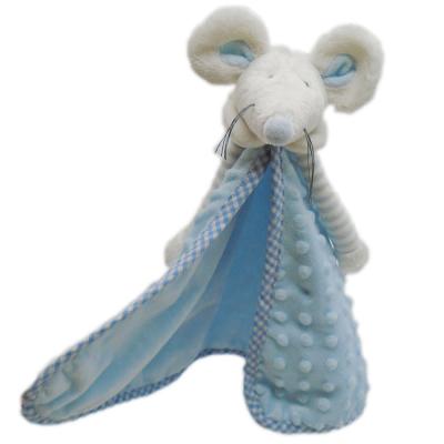 China Foldable Cozy Baby Blanket Plush Mouse Toy Blanket for sale