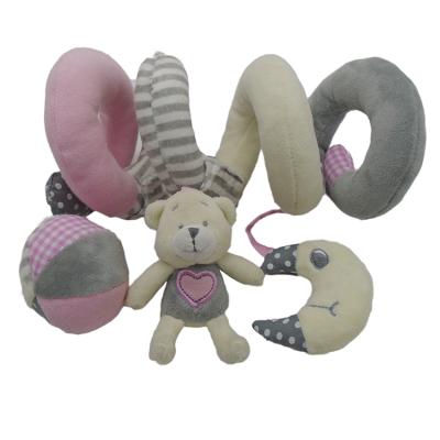 China Stuffed Plush Cartoon Spiral Toy With Ball for sale