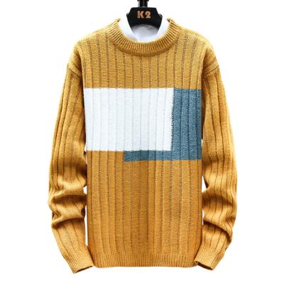 China Anti-wrinkle 2021 new autumn sweater men round neck based sweater for sale