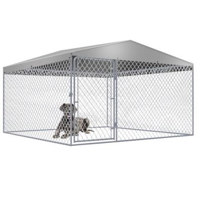 China Durable Heavy Duty Kennel House Cage Indoor Large 4'x4'x6'outdoor Dog Kennels Outdoor for sale