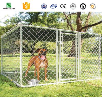 China Viable Direct Outdoor Factory 10x10x6ft Chain Link Dog Kennel Lowes / Large Dog Cage for sale