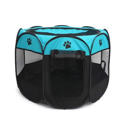 China High Quality Breathable Waterproof Washable Portable Oxford Pet Playpen for sale