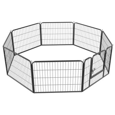 China Metal Dog Playpen Metal Puppy Rabbit Playpen Cage 8 Side Fence Training Pet Pen for sale