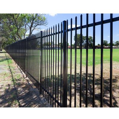 China Easily Assembled Pressed Top Tubular Steel Spear Garrison Fence in the Garden for sale