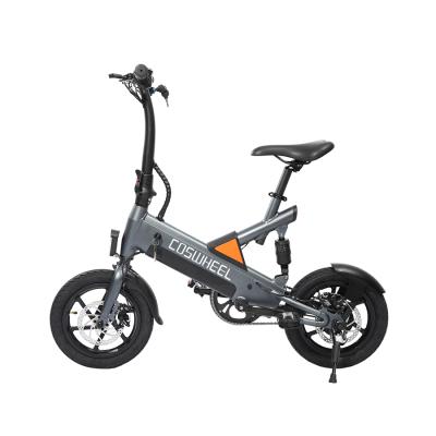 China Ebike COSWHEEL warehouse e bike black F8 250w silver ladies city folding Europe assist city bike electric bicycle for women for sale