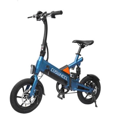 China City Folding Ebike COSWHEEL 14 Inch Electric Ebike 250W 350W City Bike Pedal Power Assist Folding Electric Folding Electric Bicycle for sale