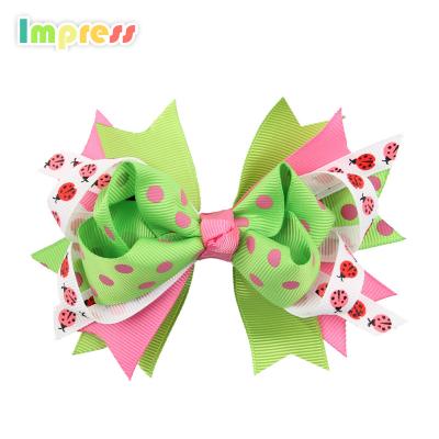 China Cheap Wholesale Cloth Christmas Baby Accessories Bows Hair Clip for sale