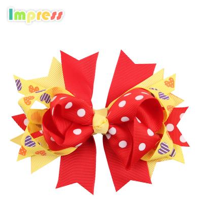 China Handmade Cloth China Manufacturer Girls Hair Accessories Bow Hair Clip for sale