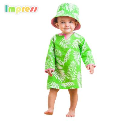 China 2019 Summer Toddler Anti-Static Cheap Babies Dress Soft Designs Cotton Baby Costume With Hat for sale