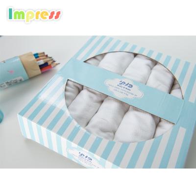 China Custom Logo QUICK DRY 70x70cm 100% Cotton Muslin Gauze Baby Handkerchief Towels Small for sale