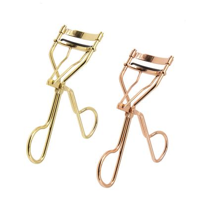 China Professional Eyelash Curler Makeup Tool for Eyelash Metal Eyelash Curler Rose Gold Color for sale