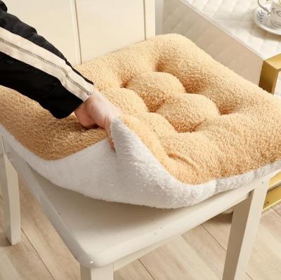 China Washable Plush Chair Pads Cushion Soft Thicken Cushion Pillow For Home Warm for sale