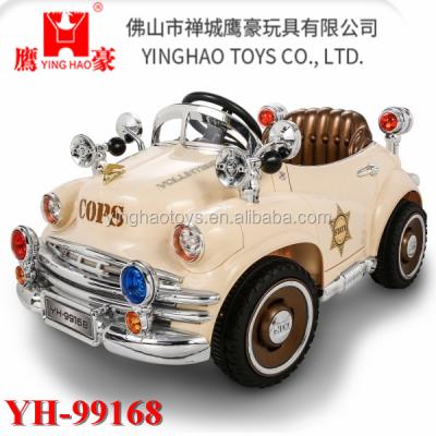 China Ride On Police Toy Car For Kids 6V 2.4G Remote Control Toy Battery Operated Ride On Toy Car With Music for sale