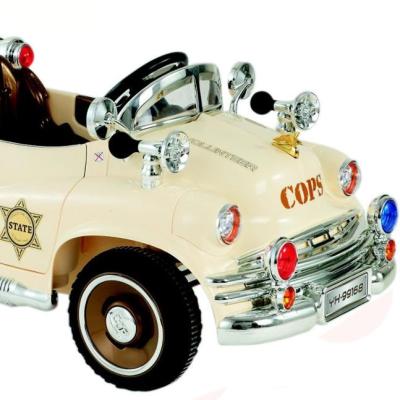 China Ride On Classic Toy Police Ride On RC Toy Cars For Kids Battery Power Ride On Car Openable Door for sale