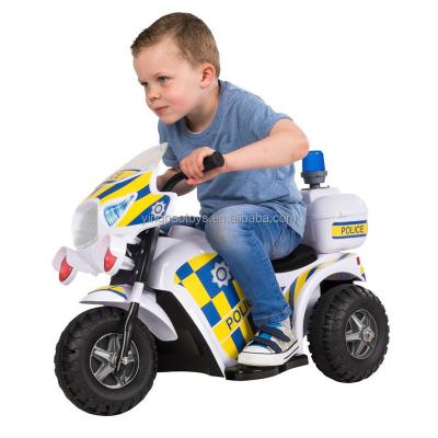 China Ride On Toy Popular 3 Wheels 6V Battery Operated Ride On Kids Police Motorcycle for sale