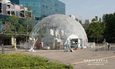 China UV Resistant Transparent Geodesic Dome Tent  Outdoor Event Half Sphere Tent Clear Geodesic Dome Tent for sale