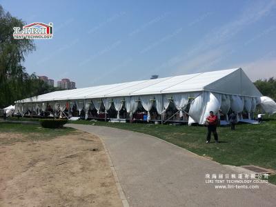 China White Aluminum and PVC Luxury Celebrating Tent with Solid Sidewalls for 500 People Capacity Weddings and Parties for sale