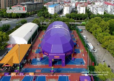 China Customized Clear Span with 3-60M large PVC tent for sports court, large aluminum and PVC tent hall for stadium for sale