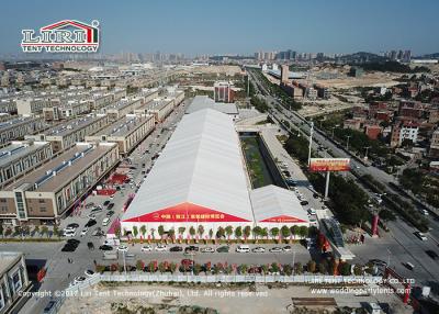 China Waterproof 30m Width Clear Span PVC And Aluminum Marquee For Exhibition, Frame Structure Aluminum and PVC tent for expo for sale