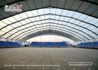 China Clear Span 60m Aluminum Structure Tents, Aluminum and PVC large clear span frame tent, sports tent hall for sports event for sale