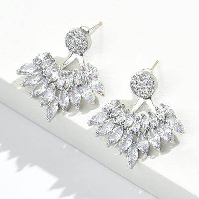 China Xinting New Arrival Fast Delivery Korean Bridal Zodiac Earrings Crystal Earrings Making Supplies Silver For Women for sale