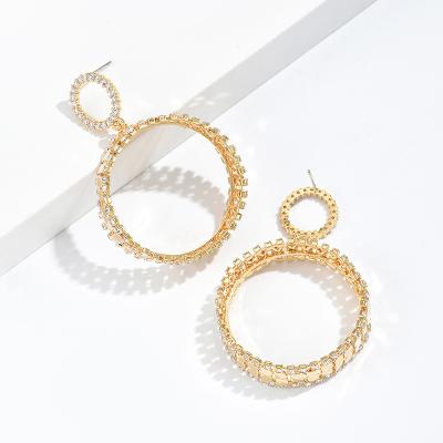 China Fast Delivery Xinting Wholesale Circle Clay Stud Designer Gold Plated Round Earrings For Girls For Women for sale