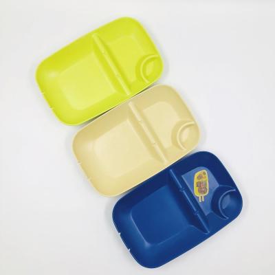 China Reusable Bamboo Fiber Eco Bamboo Fiber Severed Dish For Kids for sale