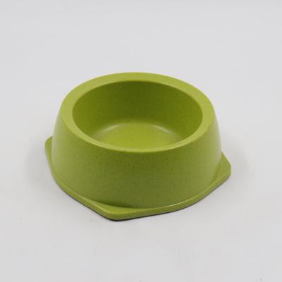 China Sustainable Biodegradable Bamboo Dog Cat Bowl , Pet Fiber Bowl for sale