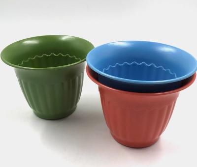 China Modern Colorful Bamboo Fiber Cheap Flower Pot Small Flower Pot Plant Pots for sale