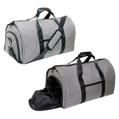 China Waterproof Unisex Duffle Bag Travel Bag Luggage Sport Bags Women With Shoes Compartment And Garment Bag for sale