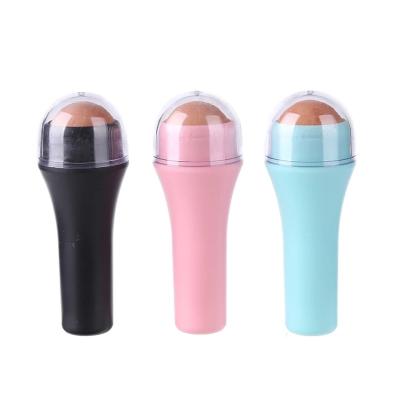 China Volcanic Skin Care Tool Volcanic Face Makeup Stick Massager T-zone Face Oil Roller Stone Refined Petroleum Absorbing Facial Roller for sale