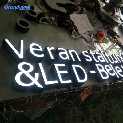 China Solid And Strong High Quality Front Lit Acrylic Illuminated Letter Signs for sale