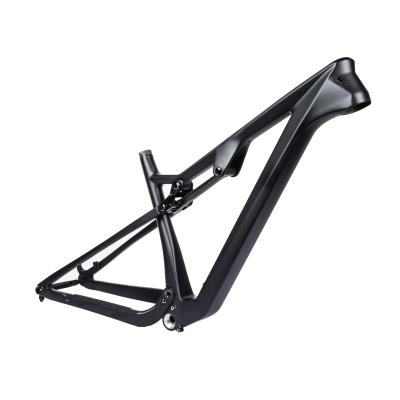 China High Quality Full Carbon Mountain Bikes Double Suspension 29ER MTB Frame for sale