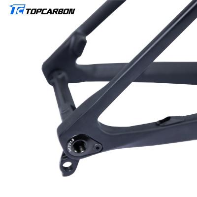 China Topcarbon 2021 newest mountain bikes carbon fiber MTB mountain bike frame 29er for mountain bicycle for sale