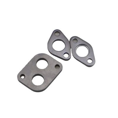 China Flange Gasket Metal Spacer Fit Non-Standard Hot Forged Male Female Exhaust Pipe Connect Flange Gasket Oval Sealing Flange for sale