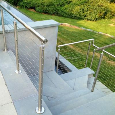 China Modern Cable Railing Kits Grade Stainless Steel Wire Rope Railing for sale