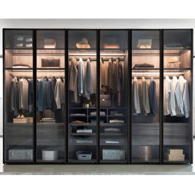 China Expandable European Modern Style Bedroom Wardrobe Custom Walk-in Wardrobe Closet For Apartment for sale