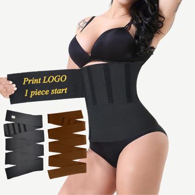 China Antibacterial Waist Bandage Tummy Control Stomach Waist Trainer Wrap Customs Duty Free Waist Bandage for sale