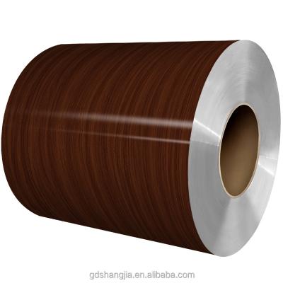 China Pearl Bright/Matte/Frosted Guangdong Wholesale Wood Grain 1000 3000 Series Aluminum Roofing Sheet in Coils for sale