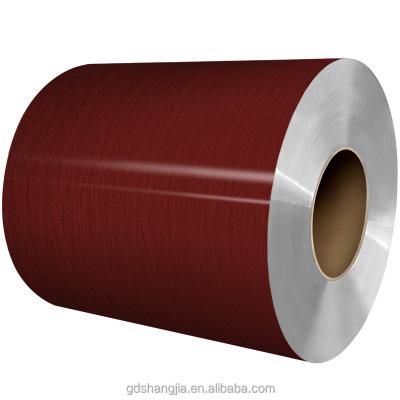 China Roofing Wholesale High Quality Stain-resistant Wood Grain Coated Aluminum Coil Sheets for Indoor Decoration for sale