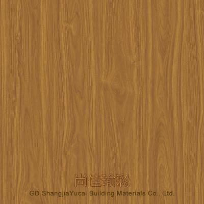 China Roofing Wholesale Aluminum Coil Stain-resistant Wood Grain Prepainted Aluminum Coil for sale